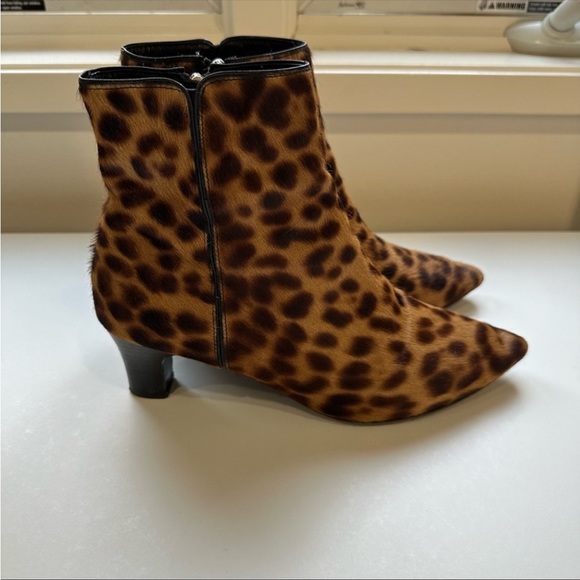 The Kooples Animal Print Ankle Booties 39 8.5 - Picture 1 of 12